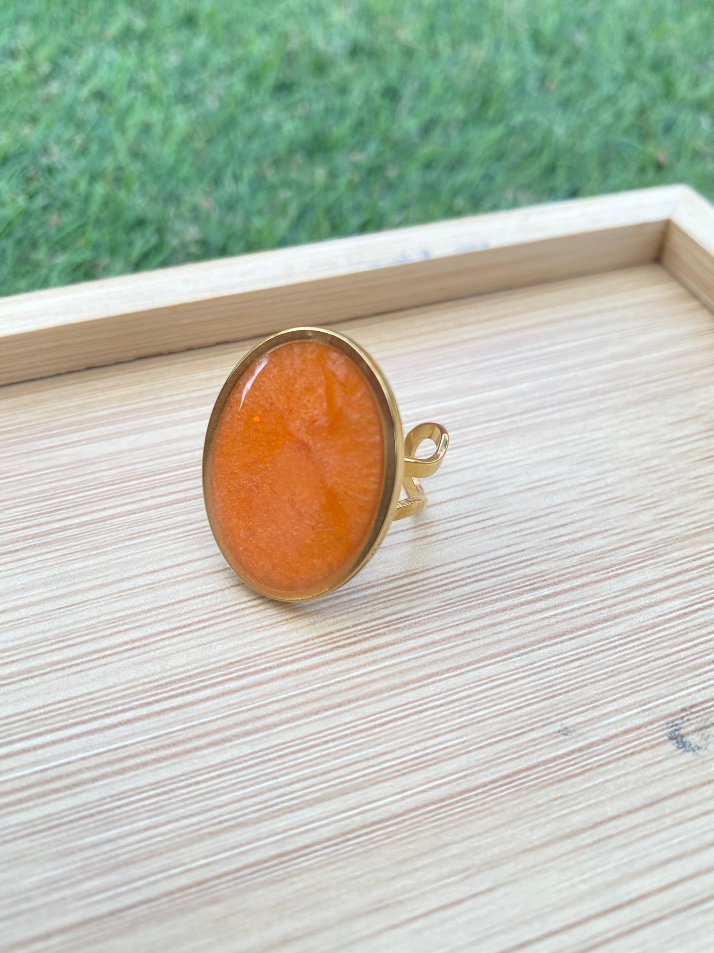 OLIVE RING ORANGE