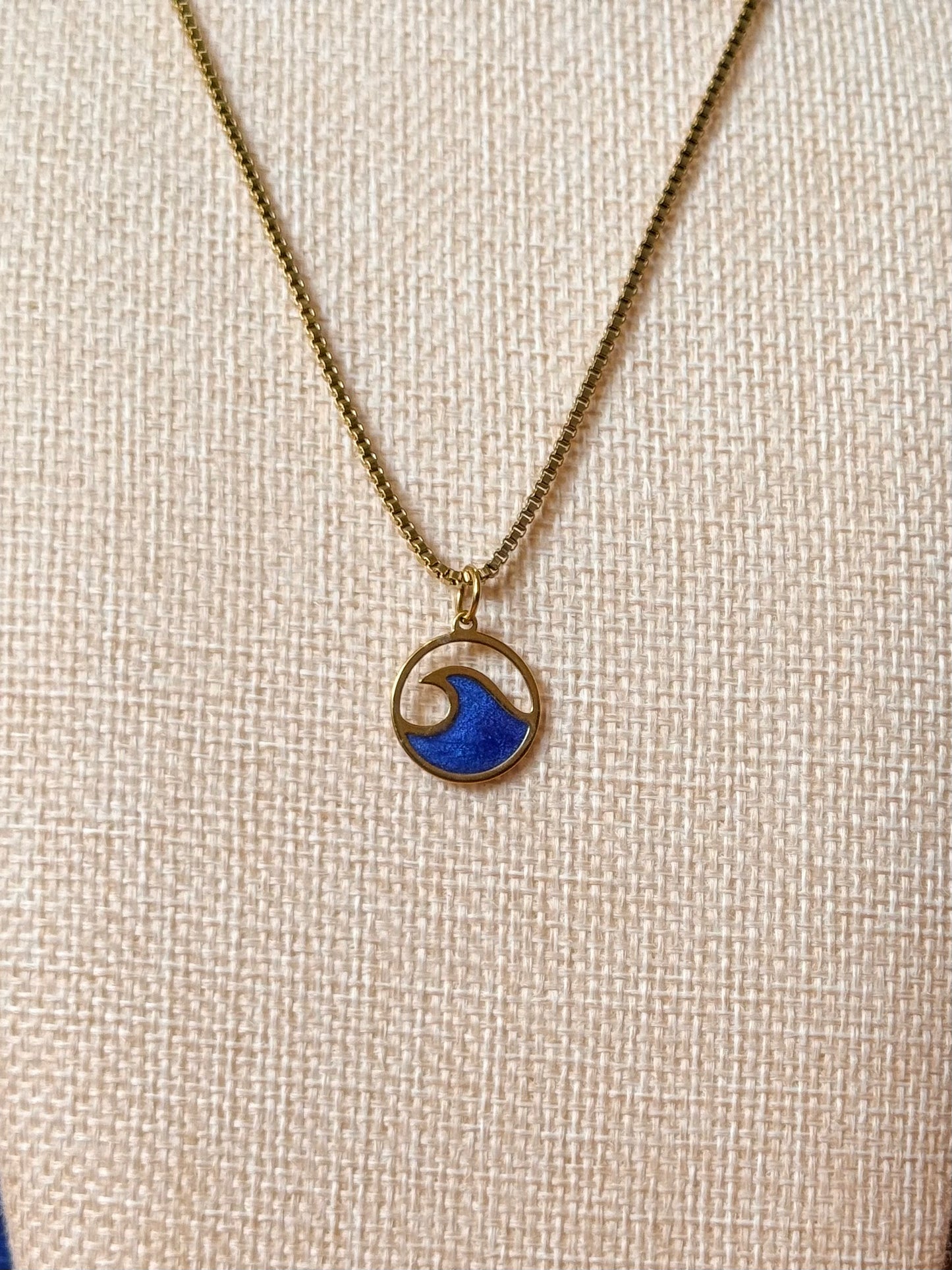 BLUE WAVE SIMPLE NECKLACE
