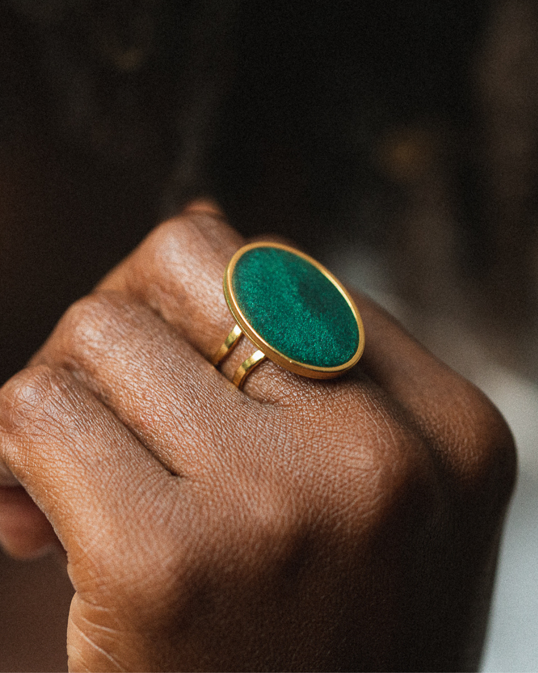 OLIVE RING EMERALD