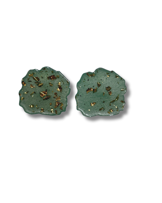 TEAL AND SPARKLE TINA EARRINGS