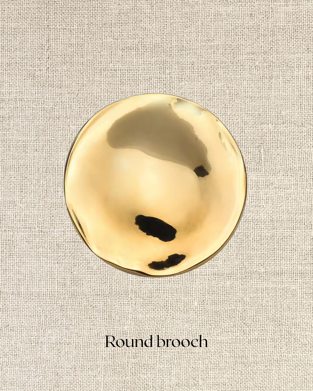 Round brooch