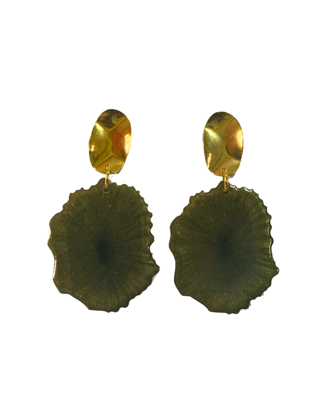 AIRY EARRINGS OLIVE