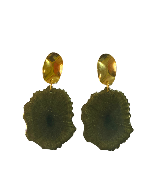 AIRY EARRINGS OLIVE