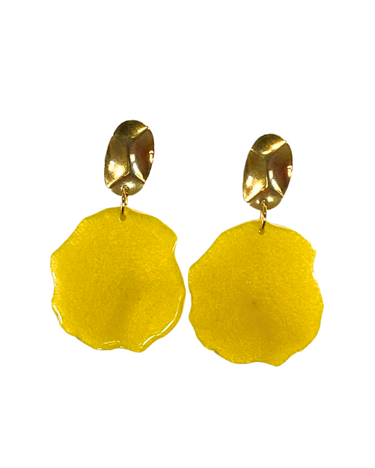 AIRY EARRINGS YELLOW