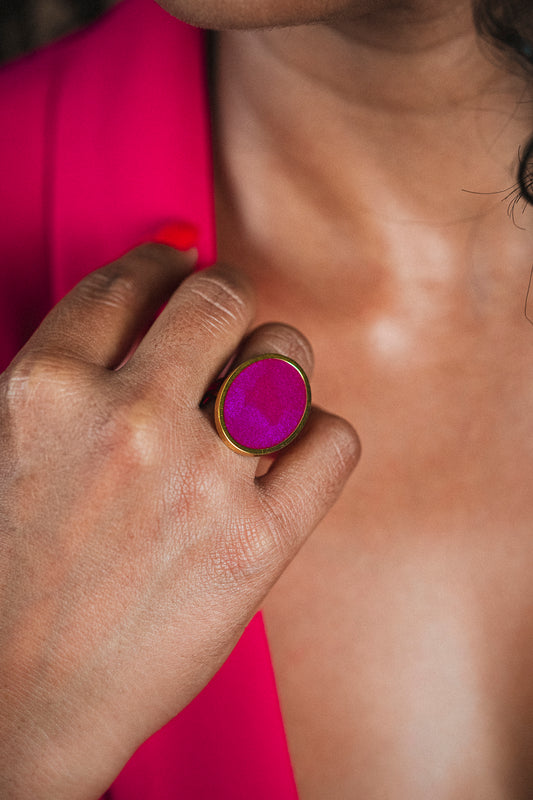 OLIVE RING FUSCHIA