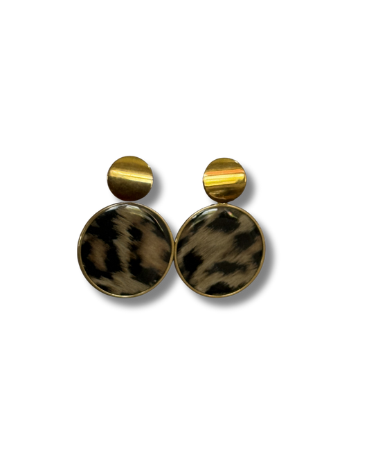 LEOPARD DAISY EARRING