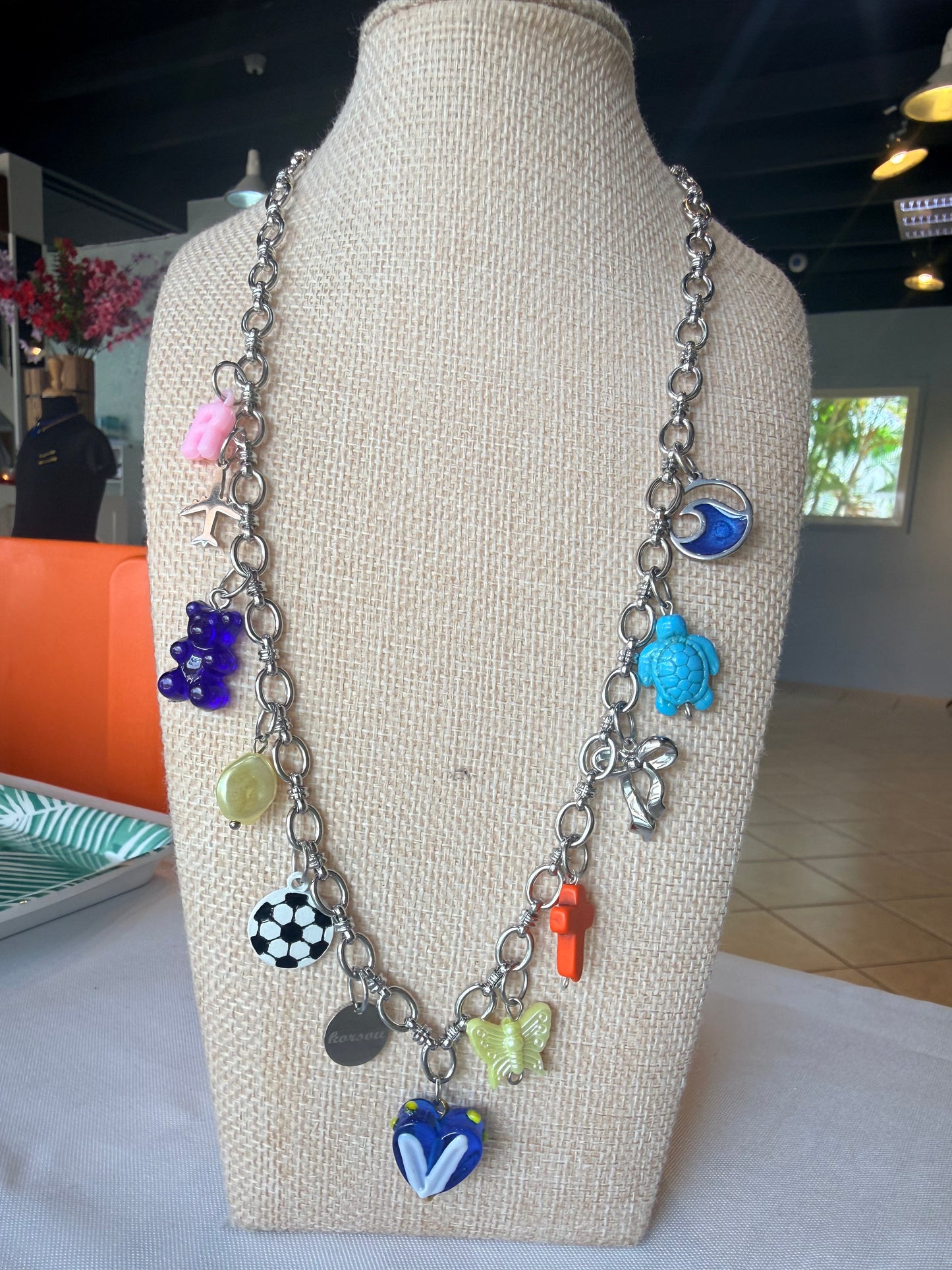 DAISY NECKLACE SILVER