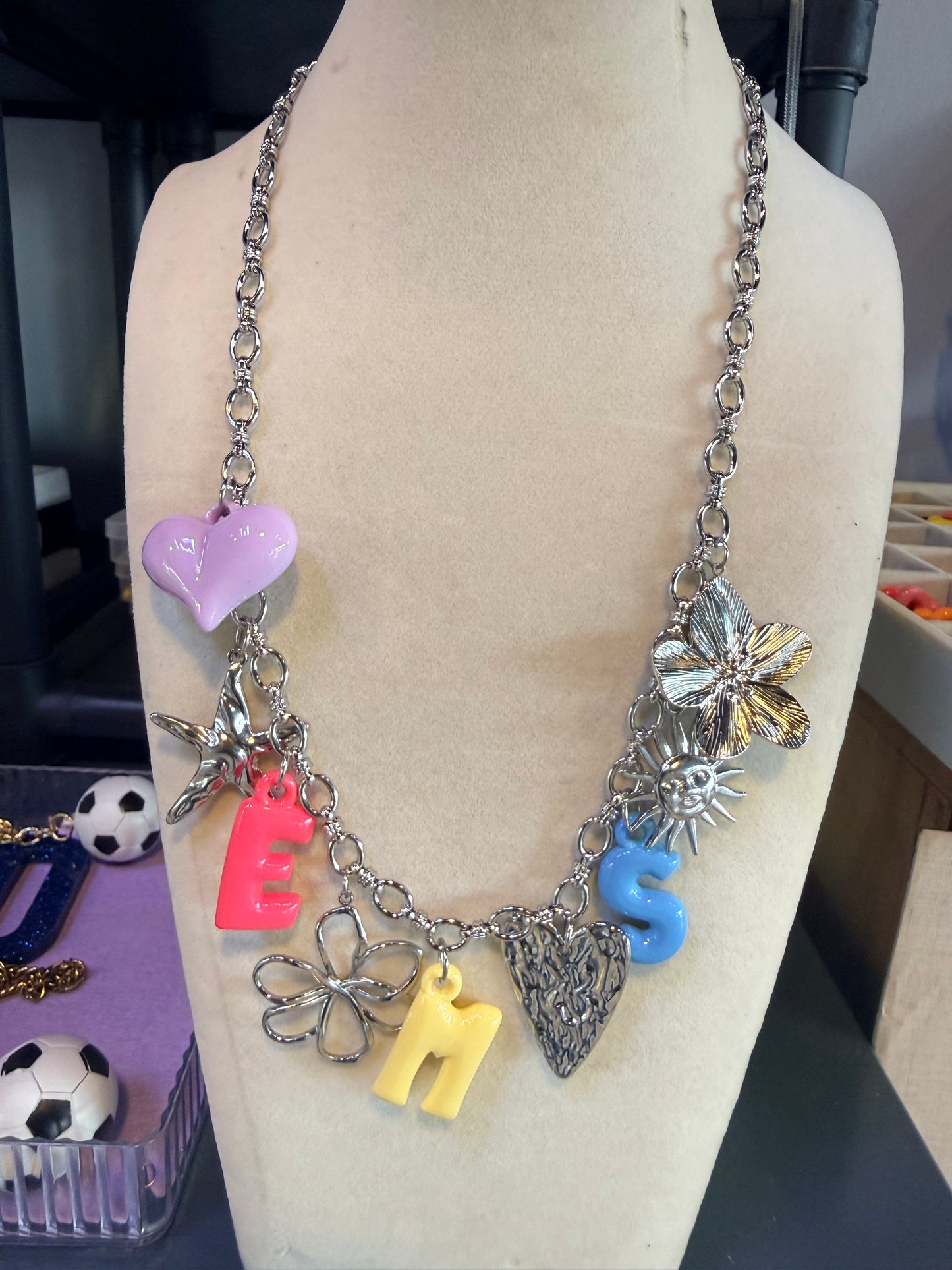 DAISY NECKLACE SILVER