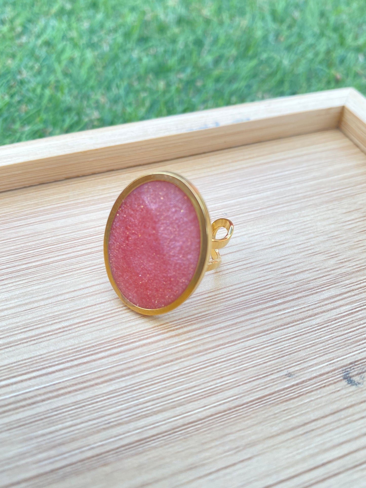 OLIVE RING PEARLY PINK