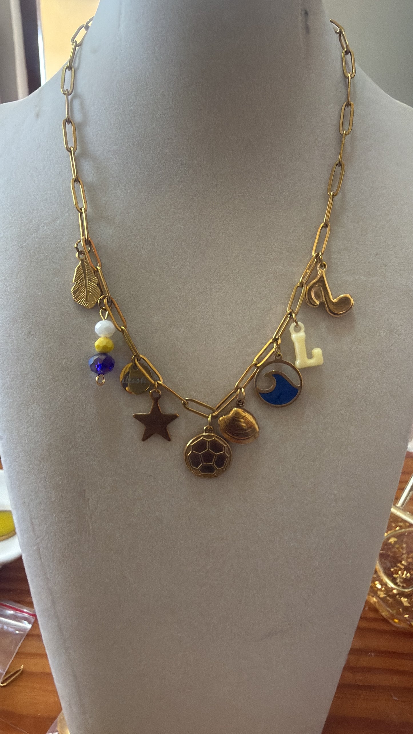 SEANA PAPERCLIP NECKLACE GOLD
