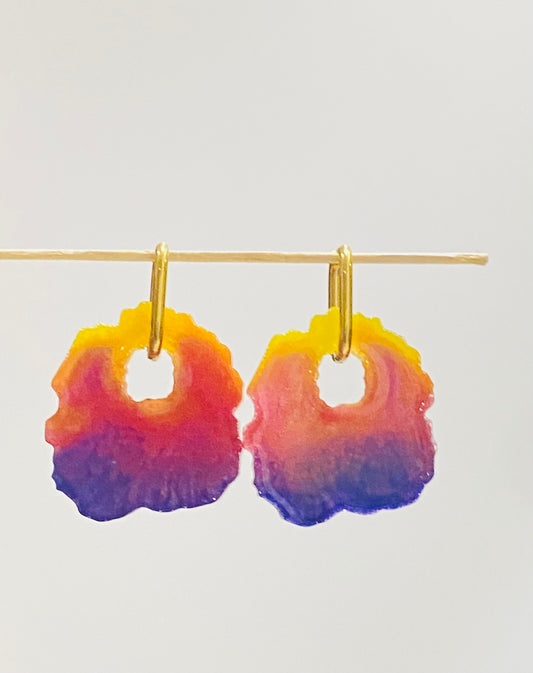 TINY SUNSET EARRINGS