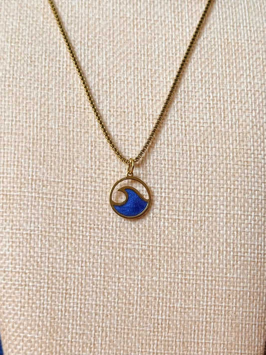 BLUE WAVE SIMPLE NECKLACE
