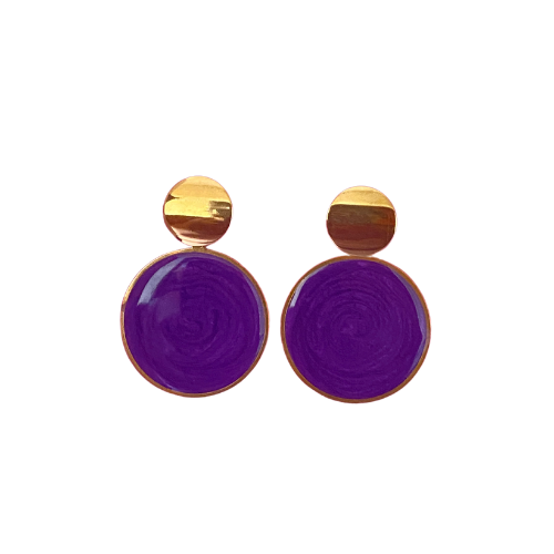 DAISY EARRINGS PURPLE